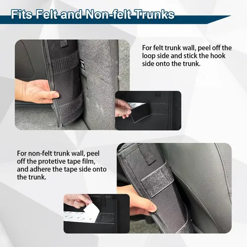 Miniatura 5 de Organizador de maletero de automóvil de lujo, organizador colgante desmontable para asiento trasero, módulos de almacenamiento con enfriador