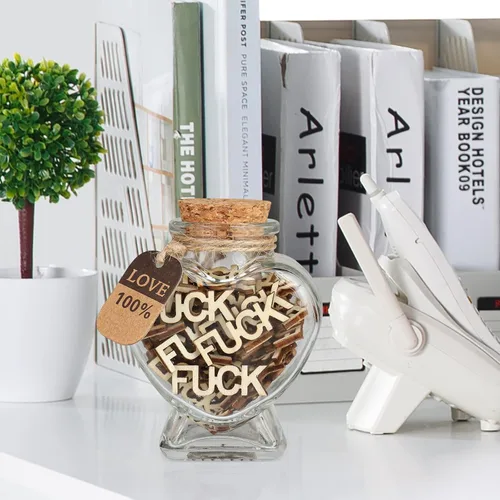 Miniatura 4 de Fucks to Give Regalos de broma para el día de San Valentín, cumpleaños, vacaciones, Acción de Gracias, Navidad. Letra recortada de madera FUCK Bad