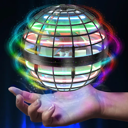 AMERFIST Juguete de bola de orbe volador 2025, globo cósmico, boomerang, bola flotante, juguete giratorio galáctico, órbita de dron de mano,