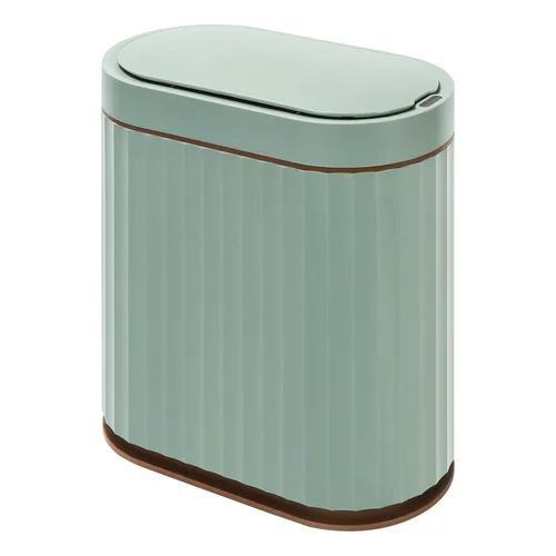 Miniatura 16 de ELPHECO Cubo de basura para baño con sensor de movimiento, cubo de basura automático, cubo de basura inteligente de plástico delgado con tapa
