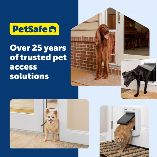 Miniatura 7 de Puerta para mascotas PetSafe de plástico - Fácil instalación para puertas de madera, PVC, metal y paneladas - Marco de plástico resistente a