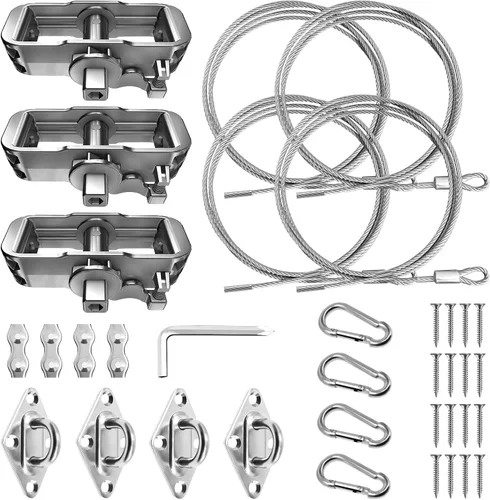 Miniatura 10 de Kit de accesorios para toldo con tensores de 6 pulgadas para instalación de toldo rectangular