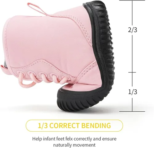 Miniatura 65 de BMCiTYBM Botas de nieve de invierno para bebés y niños pequeños, de piel sintética, cálidas, antideslizantes, zapatos para primeros pasos