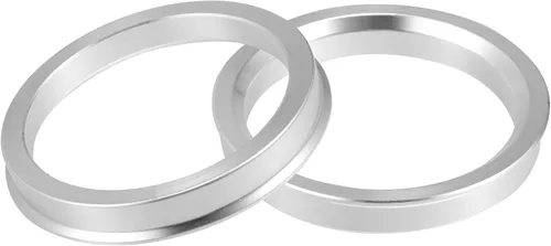 Miniatura 14 de X AUTOHAUX 2 piezas de anillos de buje centrados para el centro del orificio de la rueda de aluminio, de 65 mm de diámetro exterior a 57,1 mm