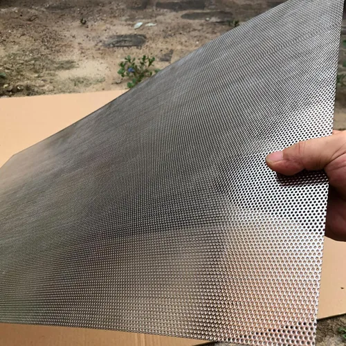 Miniatura 4 de Hojas de metal perforadas de 19 calibre, malla de metal expandido, apertura de 1.5mm, 0.06 pulgadas (aproximadamente 1/16") 36"x18" Hoja de acero