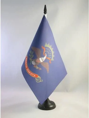 Miniatura 109 de Bandera de mesa de Colorado de 4 x 6 pulgadas, bandera de escritorio del estado de Colorado de EE. UU., 5.9 x 3.9 in, palo y base de plástico negro