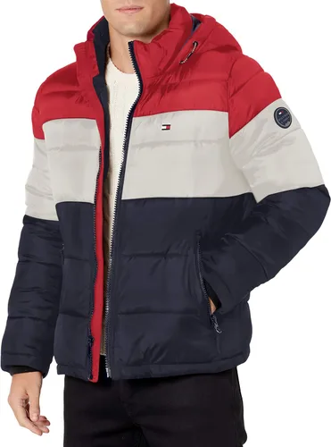 Miniatura 12 de Tommy Hilfiger - Chaqueta acolchada con capucha de relleno alternativo para hombre (tallas estándar y para personas grandes y altas)