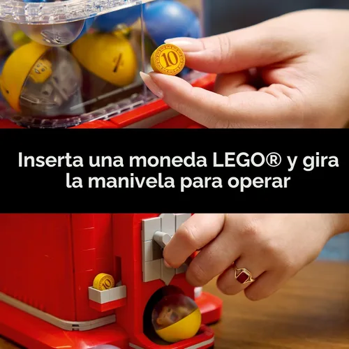 Miniatura 4 de LEGO Ideas Minifigure - Juego de construcción de máquinas expendedoras para adultos, decoración creativa de oficina o estante de libros
