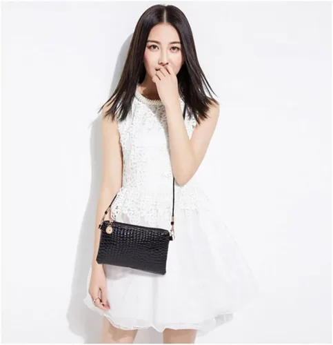 Miniatura 5 de Bolsa de Mano con Cremallera para Mujer, Bolso Cruzado, Bolso de Hombro, Cartera