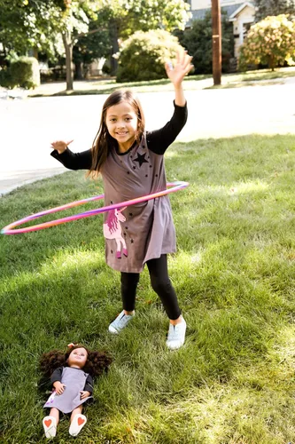 Miniatura 58 de Leveret - Conjunto de vestidos a juego para niña y para muñeca, 100% algodón, gran variedad de estilos, (tallas de 2 a 14 años)