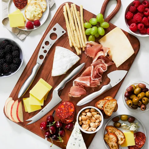 Miniatura 5 de ZWILLING Colección Juego de cuchillos de queso de 3 piezas para tabla de embutidos, juego de regalo