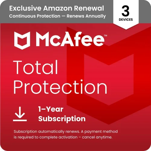Miniatura 7 de McAfee Protección total 2023 3 dispositivos Exclusivo de Amazon Software de seguridad antivirus de Internet VPN, administrador