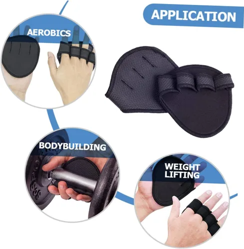 Miniatura 6 de 1 par de guantes de gimnasio para hombre, guantes de gimnasio para hombres, guantes de entrenamiento para levantamiento de pesas, almohadilla