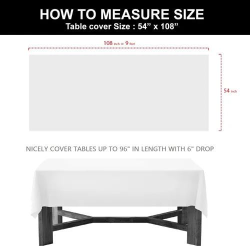 Miniatura 3 de Party Essentials - Mantel de plástico resistente disponible en 44 colores, 54 x 108 pulgadas, burdeos