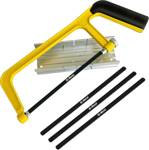 Miniatura 9 de Hanpex Juego de bloques para sierra pequeña y taco para inglete de 6" - Sierra de corte fino extra de 150 mm con hoja de sierra bimetálica
