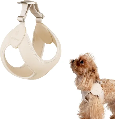 Arnés Ultra Cómodo para Perros Ajustable Chaleco Suave para Perros, Cierre de Hebilla de Aleación Ligero Elástico Arnés para Cachorros Step in para