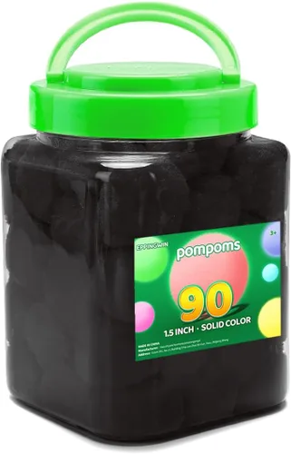 Miniatura 30 de Eppingwin 90 PCS Pompones Multicolores, Pompones Suaves de 1.5 Pulgadas para Manualidades, Colores Surtidos Pompones Grandes para Artes