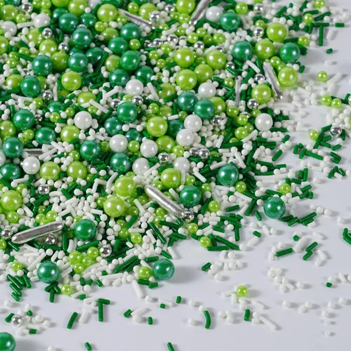 Miniatura 31 de Chispas para decorar pasteles, magdalenas, galletas, cobertura de helado, 7 onzas de chispas doradas y plateadas para hornear, perfectas para Negro