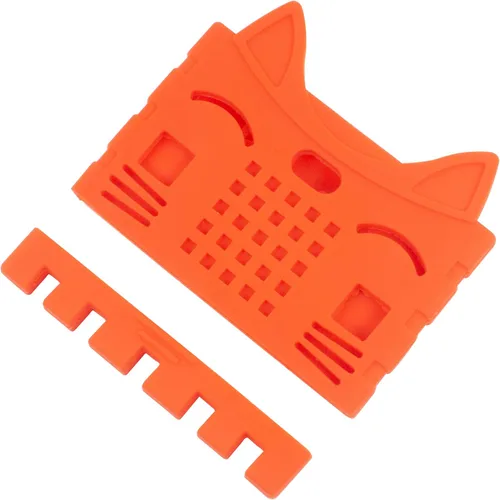 Miniatura 2 de Paquete de 2 fundas protectoras de silicona para BBC Micro:bit V2 Desarrollo de bricolaje fácil de instalar, amarillo y naranja