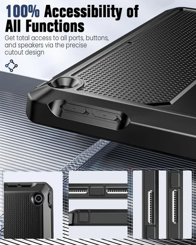 Miniatura 6 de MoKo Funda Compatible con iPad 9.7 de 2018/2017 6ª/5ª Generación - [Resistente] Funda Híbrida Protectora de Cuerpo Completo a Prueba de Golpes