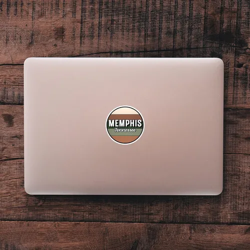 Miniatura 3 de Memphis Tennessee Travel Sticker, 2.5" Multiple Colors, Vinyl Laptop Water Bottle Planner Journal, Collectible Places I've Been, Luggage Decal Earth
