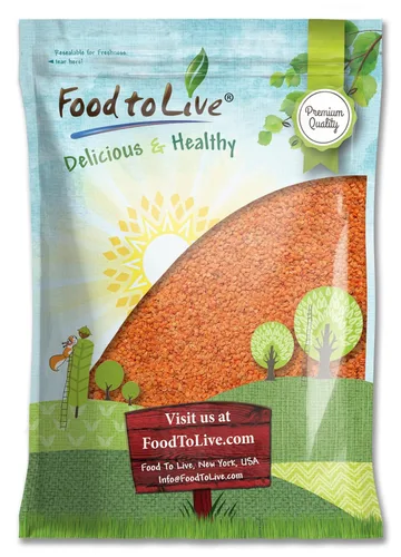 Miniatura 8 de Lentejas rojas divididas, 3 libras – Masoor Dal, secas, veganas, kosher, a granel. Fácil de cocinar. No requiere remojo. Buena fuente de fibra
