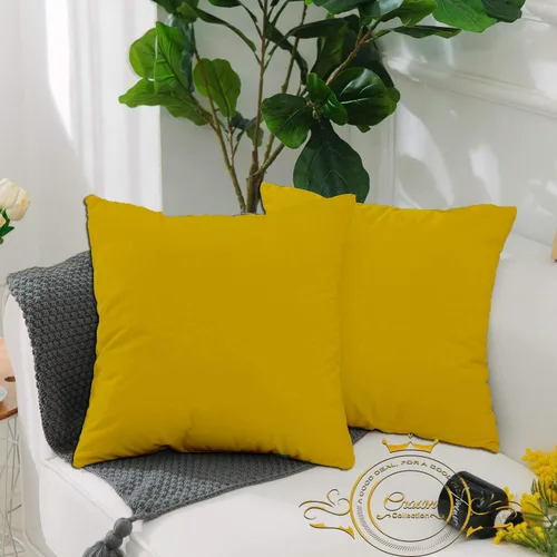 Miniatura 10 de Crown Collection Juego de 2 fundas de almohada estándar de 20 x 26 pulgadas, hipoalergénicas de 600 hilos, 100% algodón egipcio, fundas de almohada