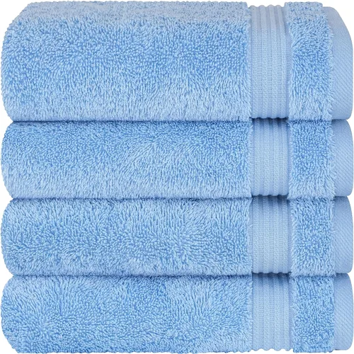 Miniatura 31 de Cotton Paradise - Juego de 4 toallas de mano para baño, 100% algodón turco, toallas suaves y absorbentes para la cara, toallas de mano color gris