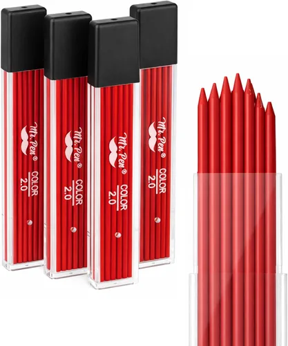 Miniatura 9 de Mr. Pen - Recambios de plomo de 0.020 in para lápices mecánicos, 600 piezas (150 por tubo) Negro, plomo de grafito 2B, repuestos de lápiz mecánico