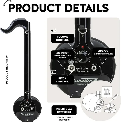 Miniatura 5 de Otamatone - Instrumento musical electrónico de lujo para adultos, sintetizador portátil digital eléctrico de Japón por Cube/Maywa Denki, Regalos