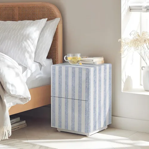 Miniatura 6 de Papel Tapiz Autoadhesivo de Rayas Azul Marino Despegar y Pegar Lavable Papel de Contacto Autoadhesivo para Dormitorio Envoltura de Vinilo Decoración