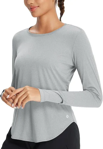 Miniatura 19 de BALEAF - Camisetas de sol de manga larga para mujer, con FPU 50+, para senderismo, ligeras, de secado rápido, protección contra rayos ultravioleta