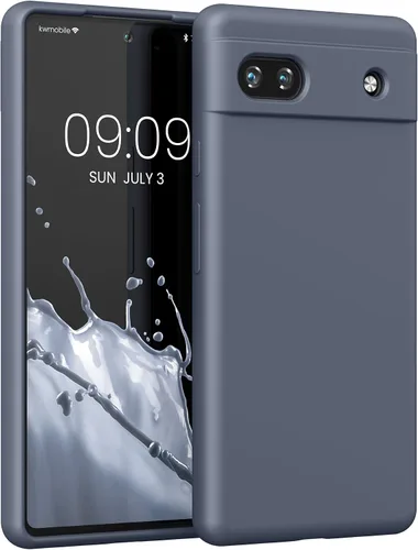 Miniatura 125 de kwmobile Funda Compatible con Google Pixel 6 Pro - Funda de Teléfono de Silicona TPU con Acabado Suave - Azul Caribe