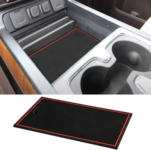 ROCCS Bandeja Organizadora de Compartimento Secreto para Consola Central para GMC Sierra 1500 2500HD 3500HD Denali Silverado 2014-2019 Placa Oculta
