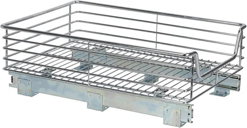 Miniatura 7 de Household Essentials Glidez - Organizador deslizante para gabinete debajo del fregadero, acero cromado con profundidad extendida, 1 nivel, cromado