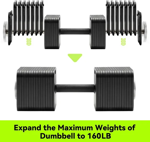 Miniatura 3 de Eisenlink tornillos más largos, 2 piezas para mancuernas cuadradas, hasta 160 libras (mancuerna individual)