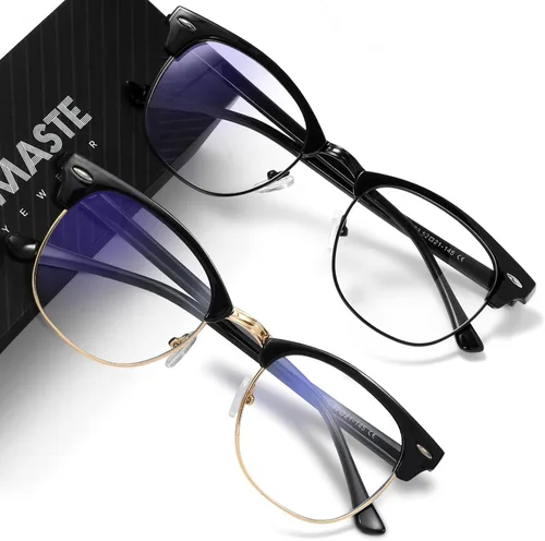 Miniatura 54 de Gafas de Luz Azul para Mujer/Hombre Gafas de Computadora de Luz Azul para Mujeres/Hombres A04-cristal marco plateado