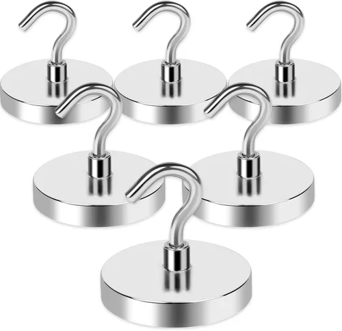 Miniatura 11 de LOVIMAG - Ganchos magnéticos de 120 libras de alta resistencia, ganchos magnéticos de neodimio fuertes para el hogar, cocina, lugar de trabajo