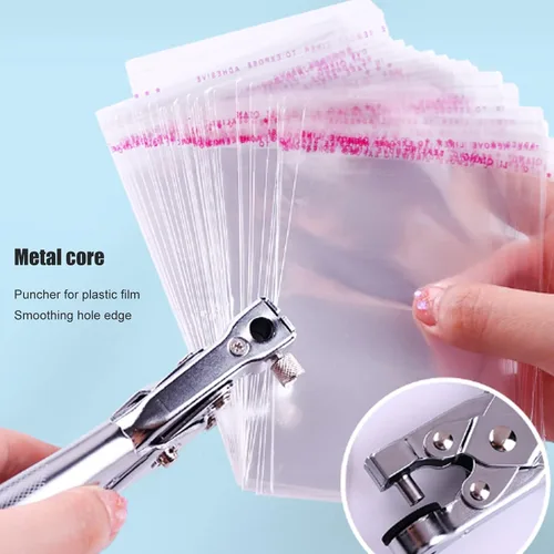 Miniatura 6 de Perforadora de un solo agujero de 1/4 de pulgada, perforadora de papel de 0.276 in con mango de agarre suave, perforadora de mano de un solo agujero