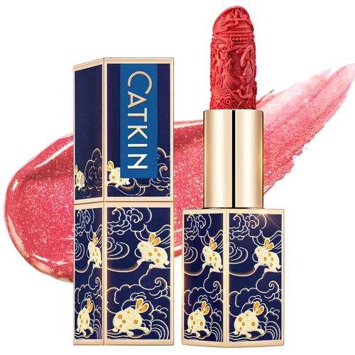 Miniatura 12 de Catkin Lápiz labial semimate hidratante de color de alto impacto infundido con vitamina E y aceite de aguacate, textura suave y sedosa, acabado mate