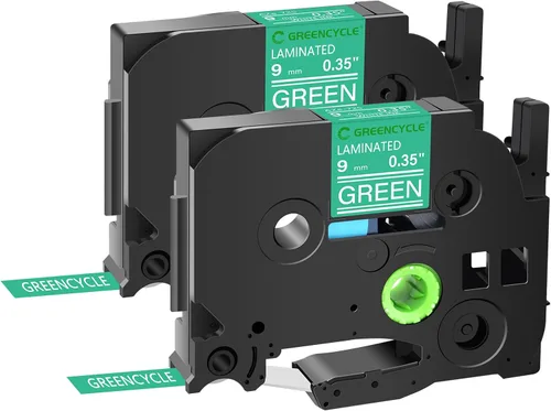 Miniatura 39 de GREENCYCLE TZe-111 - Cinta adhesiva transparente laminada de 0.23 pulgadas compatible con Brother P-Touch TZ-111 TZe111, cinta negra sobre