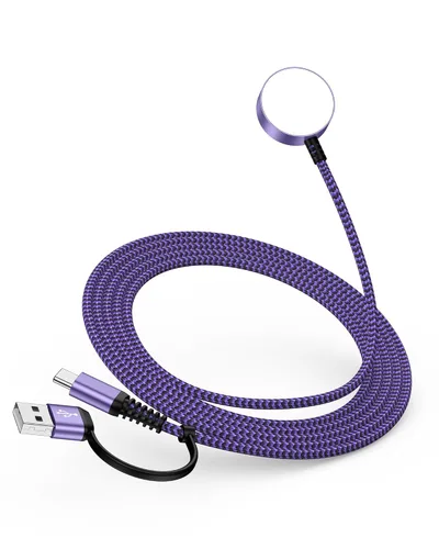 Miniatura 8 de Cargador para Samsung Galaxy Watch 8, [USB A/C de doble puerto] Cable de carga rápida compatible con Galaxy Watch 8/8 Classic/7/6/6 Classic/5/5