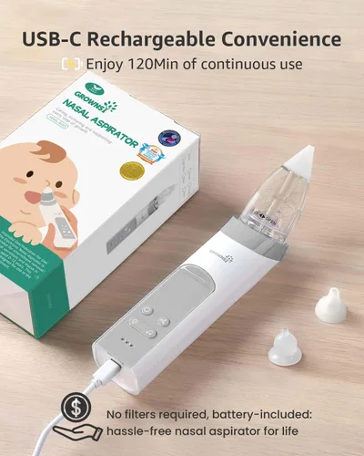 Miniatura 6 de Aspirador nasal para bebé, ventosa de nariz para bebé, ventosa de nariz para bebé, limpiador de nariz para bebé, ventosa automática de nariz