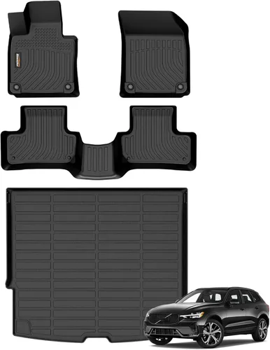 Miniatura 81 de Alfombrillas de TPE para Toyota Highlander 2014-2019 7 y 8 asientos, protección para todo tipo de clima, forros de piso de automóvil resistentes