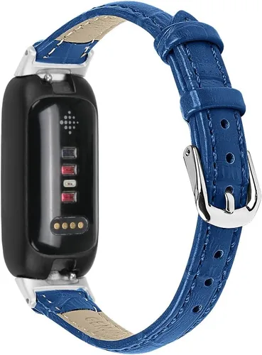 Miniatura 6 de Band Compatible with Fitbit Inspire 3 Bands Replacement Genuine Leather Wristband Quick Release Straps Watch Bands for Fitbit Inspire 3 Smartwatch