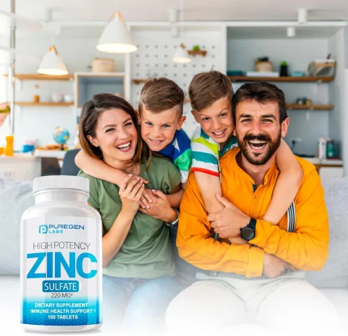Miniatura 5 de Zinc 220mg [Alta Potencia] Suplemento – Sulfato de Zinc para Sistema de Apoyo Inmunológico 100 Tabletas