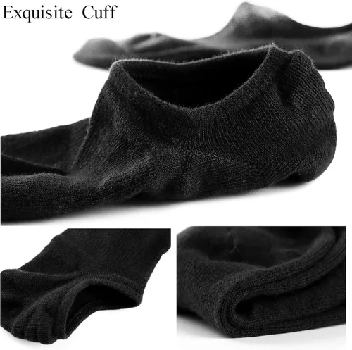 Miniatura 6 de Mottee&Zconia Calcetines cortos de tobillo de corte bajo para hombres y mujeres, calcetines básicos casuales antideslizantes de algodón con agarres