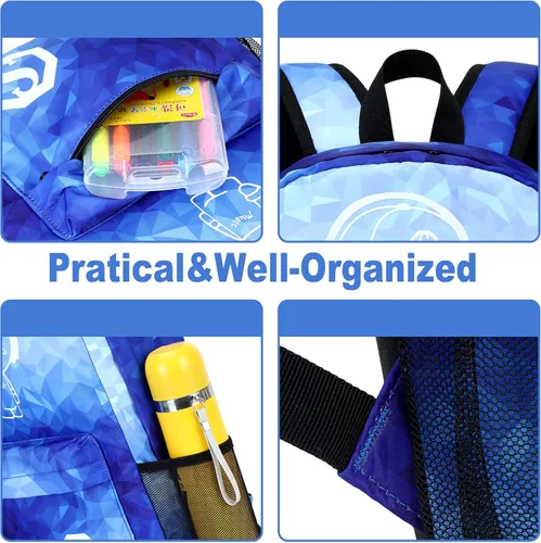 Miniatura 5 de Mochila escolar para estudiantes, mochila de viaje para adolescentes