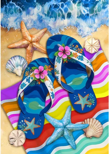 Miniatura 6 de Beach Life - Bandera náutica Adirondack para casa de verano, sillas de 28 x 40 pulgadas Briarwood Lane