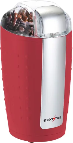 Miniatura 2 de EUROSTAR EG201R - Molinillo de café eléctrico de 3 onzas con cuchillas de acero inoxidable, color rojo